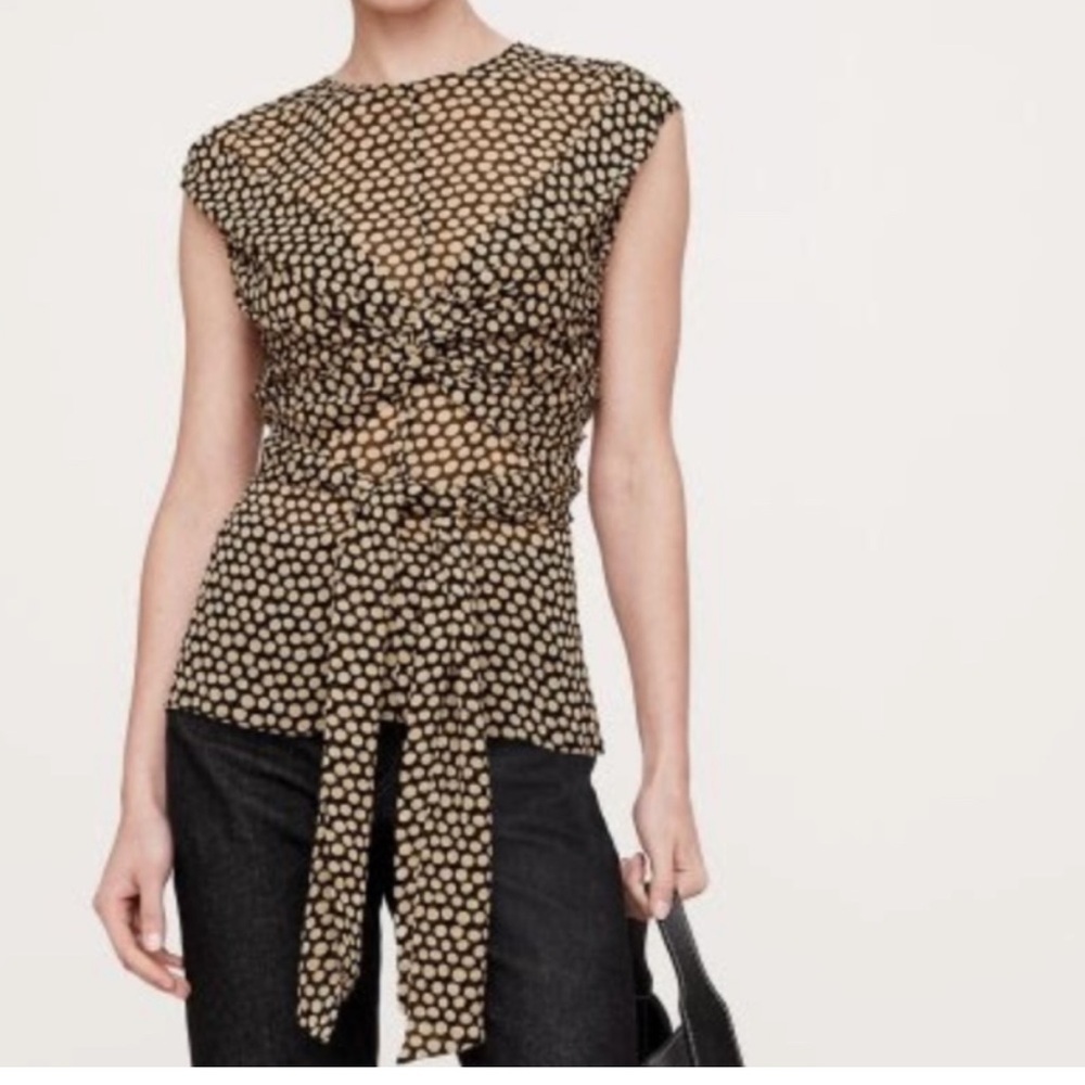 NWT Banana Republic Georgette Wrap-Front Top. Size 10 Tall